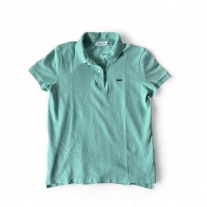 LACOSTE • Classic Fit Cotton Pique Polo Shirt
mint green/light teal color